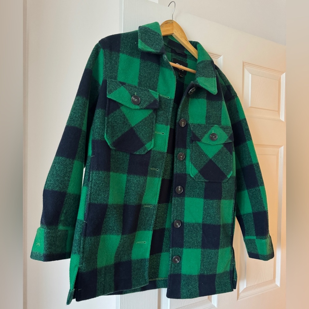 SOLD - ONLY Green Plaid Jacket